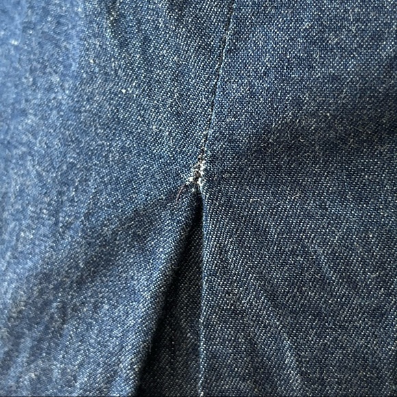 Denim strapless wide leg jumpsuit romper - Picture 10 of 13